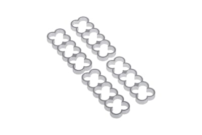 KAB Alphacool Eiskamm Alu X12 - 4mm silver - 4 Stück PHT EOL