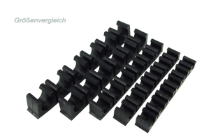 SZ Phobya Schlauchklemmleiste schwarz für 13mm - 6-fach