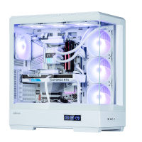 GHE Zalman P50 DS ATX Gehäuse Tempered Glass Panoramic View - Weiß