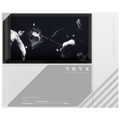 TRYX TURRIS 620 CPU-Luftkühler, Dual-Tower, mit 5-Zoll-Display - 120mm, weiß