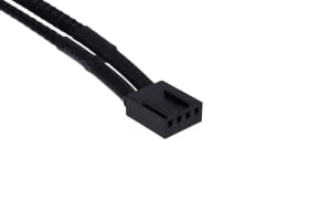 LK Phobya Y-Kabel für PWM Splitter 4Pin PWM auf 4Pin PWM & 4Pin Molex - Schwarz 50cm EOL