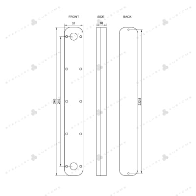 AGB Stealkey CubeTube 240mm - Acryl Würfelrohr