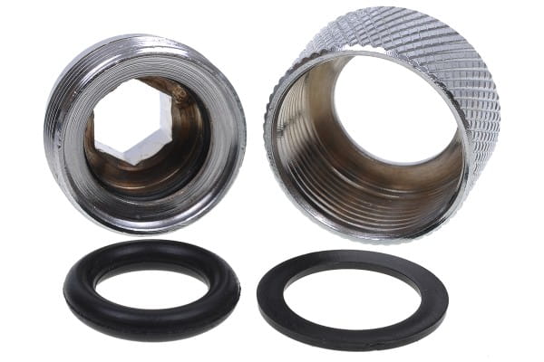 ANS Alphacool HT 13mm HardTube Anschraubtülle G1/4 - gerändelt - Chrome PHT EOL