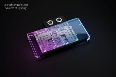 WAK Alphacool Core RX 9070 XT Hellhound + Pure mit Backplate