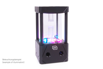 PUM Alphacool Eisbecher Aurora D5 Acetal/Glas - 150mm inkl. Alphacool VPP Apex