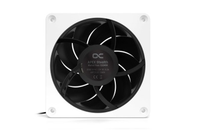 L12 Alphacool Apex Stealth Metall Lüfter 2000rpm Weiß (120x120x25mm)