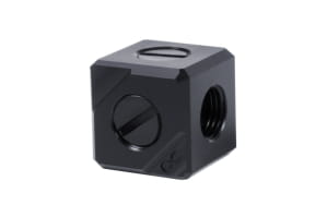 ANF Alphacool Eiszapfen Anschlussterminal 5-Fach G1/4 IG - Black Acetal