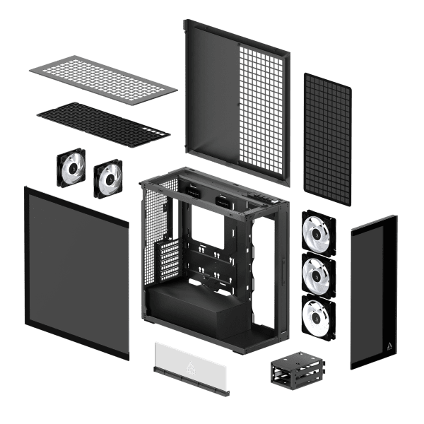 GHE Arctic Xtender (Black) Premium E-ATX PC-Gehäuse
