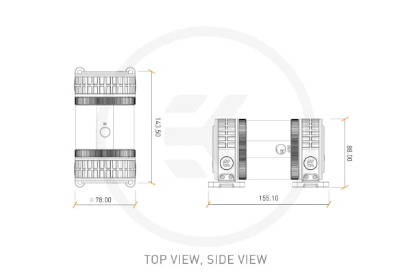 PUM EK Water Blocks EK-XTOP Revo Dual D5 PWM Serial (incl. 2x pump)