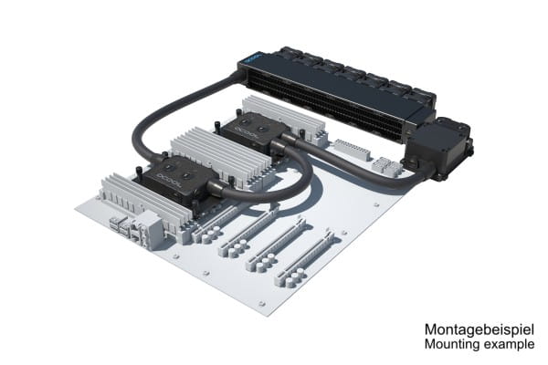 SVK Alphacool ES Pro 1U - 7 x 40 / 2x XPX Pro 1U / Reservoir 1U - DDC310