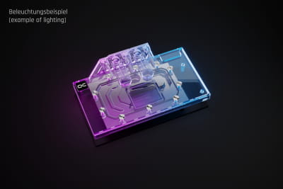 WAK Alphacool Eisblock Aurora Arc B580 Steel Legend + Challenger mit Backplate