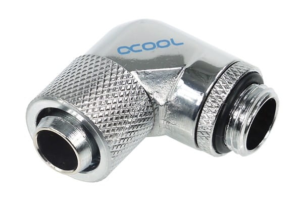 ANS Alphacool HF 13/10 Anschraubtülle 90° drehbar G1/4 - Chrome PHT EOL