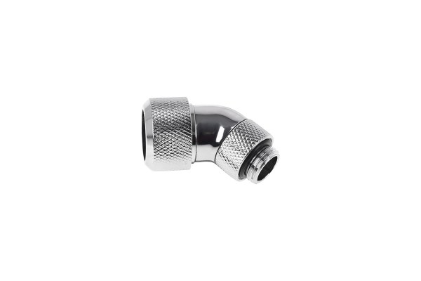 ANS Alphacool Eiszapfen 16mm HardTube Anschraubtülle 45° drehbar G1/4 - Chrome PHT EOL