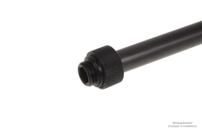 ANS Alphacool Eiszapfen 12mm HardTube Anschraubtülle G1/4  - Deep Black