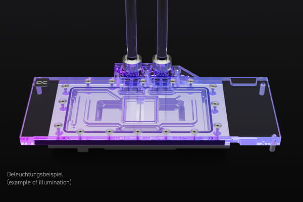 WAK B-Ware Alphacool Eisblock Aurora Acryl RX 7900XT Reference mit Backplate PHT EOL