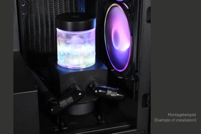 PUM Alphacool Core 100 Aurora Ausgleichsbehälter Acetal/Acryl mit VPP/D5 Apex PWM Pumpe