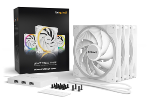 L14 be quiet! Light Wings White | 140mm PWM high-speed Triple-Pack