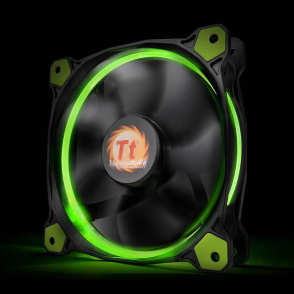 L12 Thermaltake Riing 12 LED grün, Gehäuselüfter - (120x120x25mm) EOL