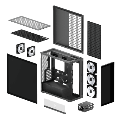 GHE Arctic Xtender (Mirror Black) Premium E-ATX PC-Gehäuse