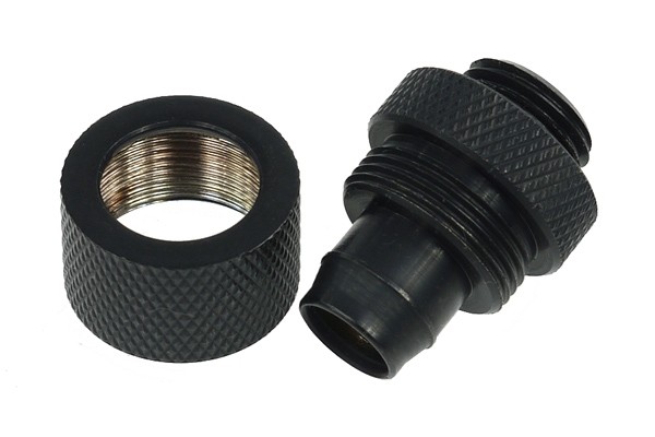 ANS Alphacool HF 13/10 Anschraubtülle G1/4 - Deep Black PHT EOL