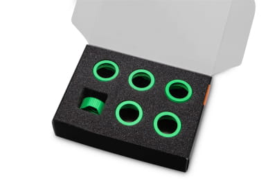 EK Water Blocks EK-Quantum Torque Compression Ring 6-Pack HDC 16 - Green