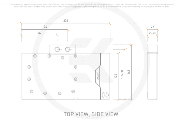 WAK EK Water Blocks EK-Quantum Vector2 FE RTX 4080 D-RGB - Nickel + Acetal