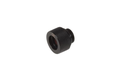 ANS Alphacool Eiszapfen 12mm HardTube Anschraubtülle G1/4  - Deep Black