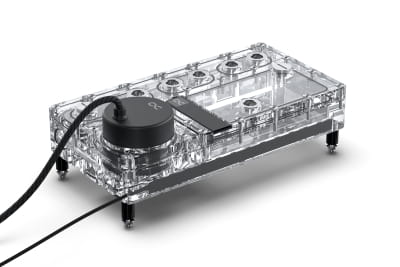 AGB Alphacool Core Distro Plate 240 Links D5/DDC V.2 mit D5 Apex Pumpe