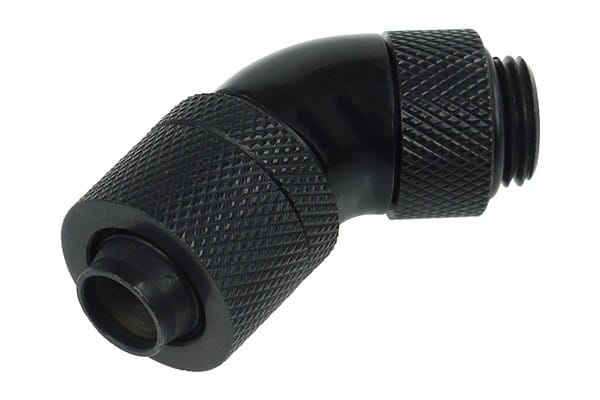 ANS Alphacool HF 13/10 Anschraubtülle 45° drehbar G1/4 - Deep Black