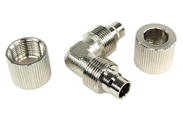 ANS 10/8mm L Schlauchverbinder - kompakt - silber nickel EOL