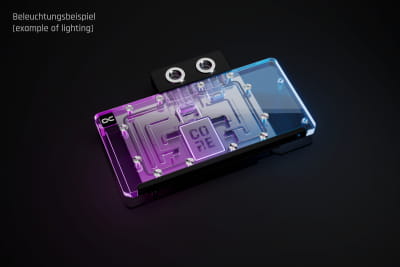 WAK Alphacool Core RX 9070 XT Steel Legend mit Backplate