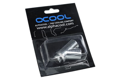 ANF Alphacool HF Y-45° Verbinder - G1/4 drehbar - 2x Innen 1x Außengewinde - Chrome PHT EOL