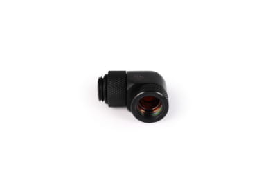 ANF Alphacool HF Winkeladapter 90° drehbar G1/4 AG auf G1/4 IG - Deep Black PHT EOL