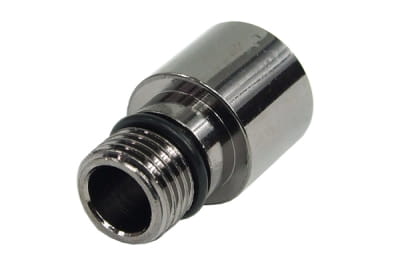 PUZ Eheim 1048 Auslassadapter auf G1/4" - black nickel EOL PUZ Eheim 1048 Auslassadapter auf G1/4" - black nickel EOL
