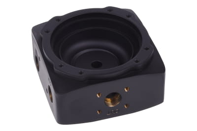 PUZ B-Ware Alphacool Eisdecke D5 Messing Aufsatz - Deep Black