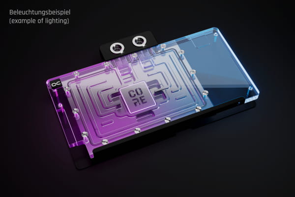 WAK Alphacool Core Geforce RTX 5080 ROG Astral mit Backplate