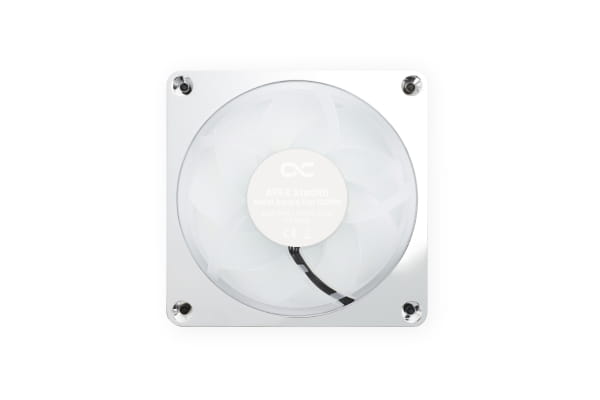 L12 Alphacool Apex Stealth Metall Aurora Lüfter Chrome 2600rpm (120x120x25mm)
