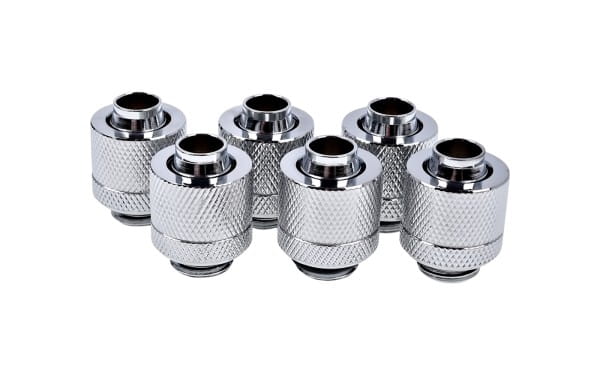 ANS Alphacool Eiszapfen 13/10mm Anschraubtülle G1/4 - Chrome Sixpack
