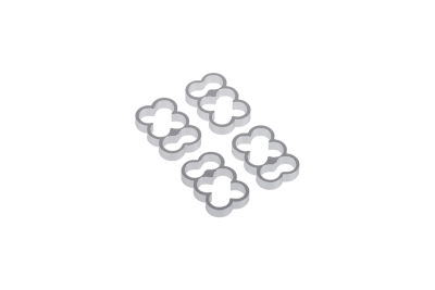 KAB Alphacool Eiskamm Alu X6 - 4mm silver - 4 Stück PHT EOL