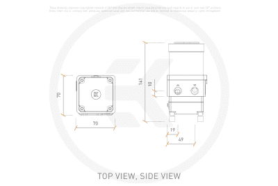 PUM EK Water Blocks EK-Quantum Kinetic TBE 120 VTX PWM D-RGB Black EOL