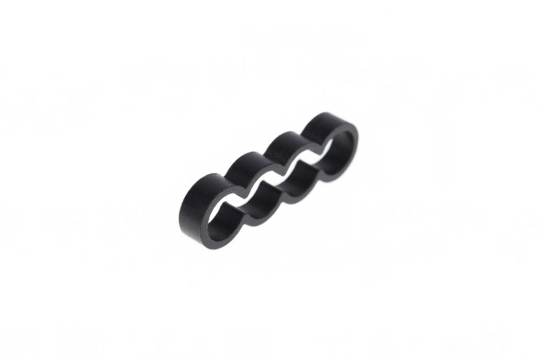 KAB Alphacool Eiskamm Alu X4 Flat - 4mm black - 4 Stück PHT EOL