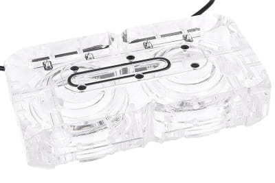 PUZ B-Ware Alphacool Eisdecke D5 Dual Acryl Aufsatz