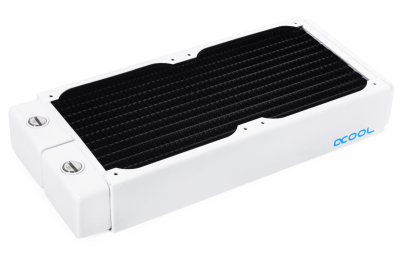 RAD Alphacool NexXxoS XT45 Full Copper 240mm Radiator V.2 - White Special Edition PHT EOL RAD Alphacool NexXxoS XT45 Full Copper 240mm Radiator V.2 - White Special Edition PHT EOL