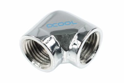 ANF Alphacool HF L-Verbinder G1/4 IG auf G1/4 IG - Chrome PHT EOL ANF Alphacool HF L-Verbinder G1/4 IG auf G1/4 IG - Chrome PHT EOL