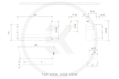 KAB EK Water Blocks EK-Loop Vertical GPU Holder EVO - Gen4 Riser