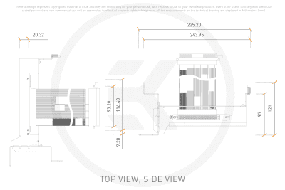 KAB EK Water Blocks EK-Loop Vertical GPU Holder EVO - Gen4 Riser (shifted)