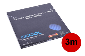 S13 Alphacool Schlauch AlphaTube HF 13/10 (3/8"ID) - UV Blau 3m (9,8ft) Retailbox 300cm