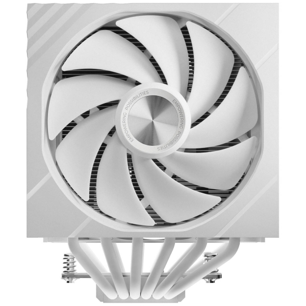 TRYX TURRIS 620 CPU-Luftkühler, Dual-Tower, mit 5-Zoll-Display - 120mm, weiß