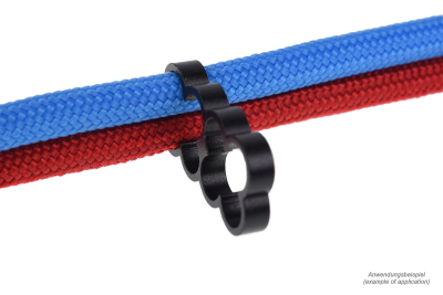 KAB Alphacool Eiskamm Alu X8 - 4mm black - 4 Stück PHT EOL