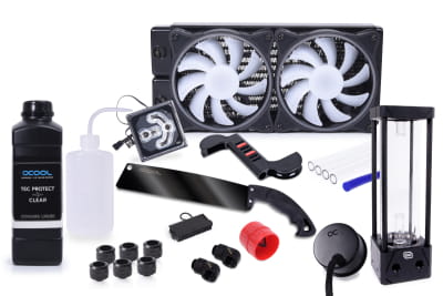 KOI Alphacool Core Hurrican 240mm XT45 HardTube Wasserkühlungs Set EOL KOI Alphacool Core Hurrican 240mm XT45 HardTube Wasserkühlungs Set EOL